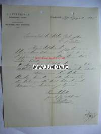 A. J. Pulkkinen Enonkoski 26.9.1895 -asiakirja
