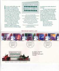 FDC Iso-Britannia 1988 - 15.11.1988 Christmas 1988 (joulumerkit).