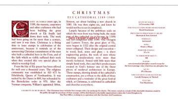 FDC Iso-Britannia 1989 - 14.11.1989  Christmas.  Fly Cathedral 1189 - 1989.  Joulumerkkisarja.  Ensipäiväleima Wales.