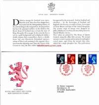 FDC Skotlanti 1989 - 28.11.1989  New Definitive stamps.  Uudet käyttömerkit 15p - 34p.