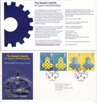 FDC Iso-Britannia 1990 - 10.04.1989 The Queen&#039;s Awards for Export and Technology. Kuningattaren vienti- ja teknologiapalkinnot.