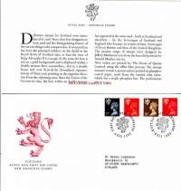 FDC Skotlanti 1990 - 04.12.1990 New Definitive stamps - Uudet käyttömerkit.