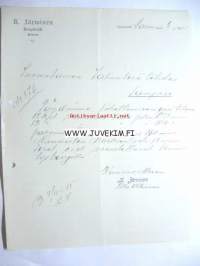 K. Järvinen Korpilahti 5.11.1915 -asiakirja