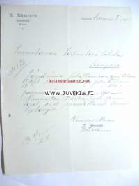 K. Järvinen Korpilahti 5.11.1915 -asiakirja