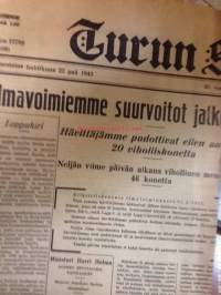 Turun Sanomat  no 12789 (109) torstaina huhtikuun 22. 1943