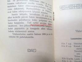 Varsinais-Suomen Nuorisoseurain Laulu-, soitto-, ja urheilujuhla Salossa kesäkuun 23-24. p:nä 1906 -ohjelma