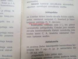 Varsinais-Suomen Nuorisoseurain Laulu-, soitto-, ja urheilujuhla Salossa kesäkuun 23-24. p:nä 1906 -ohjelma