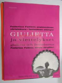 Giulietta ja viettelykset - Giulietta och frestelserna -elokuvajuliste, Federico Fellini, pinkki