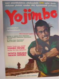 Yojimbo - onnensoturi - lyckoriddaren -elokuvajuliste, Akira Kurosawa