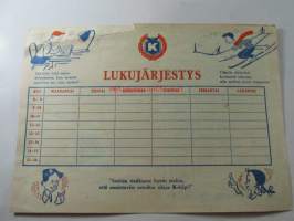 K-kauppa  -lukujärjestys
