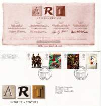 FDC Iso-Britannia/Englanti 1993 - 11.05.1993 Europa -  Art in the 20th Century - 1900-luvun taide.