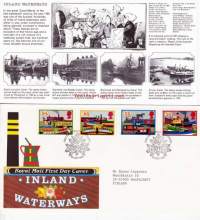 FDC Iso-Britannia/Englanti 1993 -20.07.1993 Inland Waterways - Sisävesireittejä