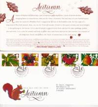 FDC Iso-Britannia/Englanti 1993 -14.09.1993  Autumn - Syksyn sadonkorjuuta