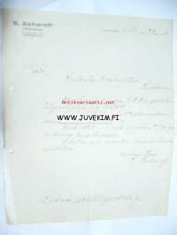 S. Saharoff Joensuu 23.4.1924 -asiakirja