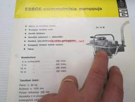 Essge SG 10, SG 10 M pumput -myyntiesite