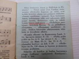 Kirkkokansan messusävelmät - Suomen IX yleisen kirkolliskokouksen hyväksymät messusävelmät yksiäänisinä - Suppeampi laitos