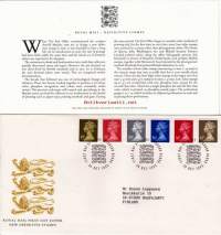FDC Iso-Britannia/Englanti 1993 -26.10.1993 New Definitive stamps - Uusia yleismerkkejä 19p - 41p.
