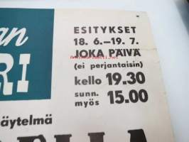Samppalinnan Kesäteatteri - Tukkijoella -juliste