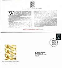 FDC Iso-Britannia/Englanti 1994 - 09.08.1994 New Definitive stamps - Uusi yleismerkki 60p. (ensipäiväkuori/käyttömerkki)
