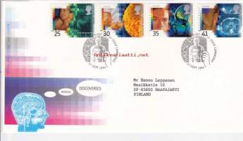 FDC Iso-Britannia/Englanti 1994 - 27.09.1994 Medical Discoveries - Lääketieteellisiä keksintöjä (ensipäiväkuori/lääketiede)