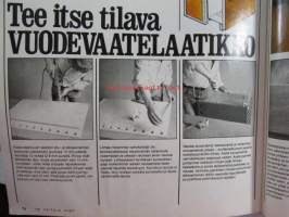 Taitaja 1977 nr 4, Rakentamisen ja asumisen tietolehti, Öljykattila puhtaaksi, Avaraa asumista lakeudella, Täydelliset hoito-ohjeet 26 huonekasville, Kodin kko