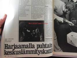 Taitaja 1977 nr 4, Rakentamisen ja asumisen tietolehti, Öljykattila puhtaaksi, Avaraa asumista lakeudella, Täydelliset hoito-ohjeet 26 huonekasville, Kodin kko