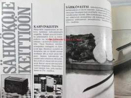 Taitaja 1977 nr 4, Rakentamisen ja asumisen tietolehti, Öljykattila puhtaaksi, Avaraa asumista lakeudella, Täydelliset hoito-ohjeet 26 huonekasville, Kodin kko
