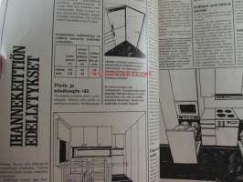 Taitaja 1977 nr 4, Rakentamisen ja asumisen tietolehti, Öljykattila puhtaaksi, Avaraa asumista lakeudella, Täydelliset hoito-ohjeet 26 huonekasville, Kodin kko