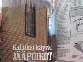Taitaja 1977 nr 2, Rakentamisen ja asumisen tekniikan maailma, Rantasauna uusiksi, Peruskorjaajan perustiedot, Korjauslainan hakuohjeet, Sadettimet testissä, Yksiö
