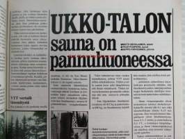 Taitaja 1977 nr 2, Rakentamisen ja asumisen tekniikan maailma, Rantasauna uusiksi, Peruskorjaajan perustiedot, Korjauslainan hakuohjeet, Sadettimet testissä, Yksiö