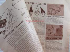 Joka Poika 1956 nr 7, Mistä ryhti voima ja nopeus, Omituisuuksista korkeuksiin, Mitä uraani on, ym,Katso sisältö kuvista tarkemmin.