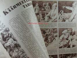 Joka Poika 1956 nr 8, Nuotionsavua Salvosen sannoilla, Sveitsiläiset ostavat herkkutattimme, Käärmellistä tarinaa, ym,Katso sisältö kuvista tarkemmin.
