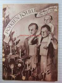 Joka Poika 1956 nr 11-12, Ensimmäinen joulupukki, Suomen keräilijäin kuningas, Joka pojan askarteluliiton kilpailuohjelma 1957, ym, Katso sisältö kuvista paremmin.