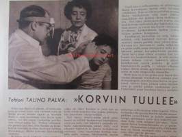 Joka Poika 1954 nr 8, Jättiläisiä asuimsijoilla, Taskuradio, Vimppelien SM-kilpailut, ym, Katso sisältö kuvista paremmin.