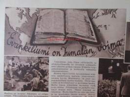 Joka Poika 1954 nr 8, Jättiläisiä asuimsijoilla, Taskuradio, Vimppelien SM-kilpailut, ym, Katso sisältö kuvista paremmin.