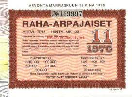 Raha-arpa 1976 / 11 arpa