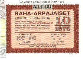 Raha-arpa 1976 / 10 arpa
