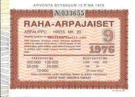 Raha-arpa 1976 / 9 arpa