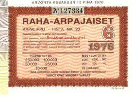 Raha-arpa 1976 / 6 arpa