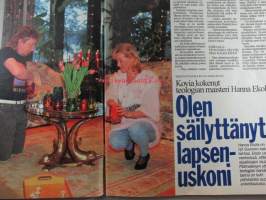 Seura 1994 nr, sis. mm. seur. artikkelit / kuvat / mainokset; Kovia kokenut teologian maisteri Hanna Ekola olen säilynyttänyt lapsensukoni, Ove Rehn tuntee