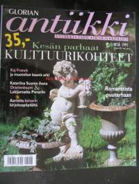 Glorian Antiikki nr 15 kesä 1997, Kaj Franck (6 sivua), Katariina Suuren Oranienbaum, apteekin aarteiden vartija - apteekkiesineet - Ahti Nokela, Elimon kartano