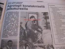 Maaseudun Koneviesti 1983 / 1, 14.1.1983 sis. mm. seur. artikkelit / kuvat / mainokset; Kyntöaurat vertailussa II, Smithfield Show 1982, Pakettikuivaamot,