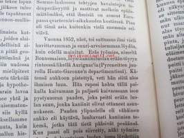 Kirjallinen kuukauslehti 1871 nr 2 helmikuu, sis. mm. seur. artikkelit; Katsahdus suomenkielisen sanomakirjallisuuden waiheisiin (Puhe, pidetty 15.1.1871 Suomen