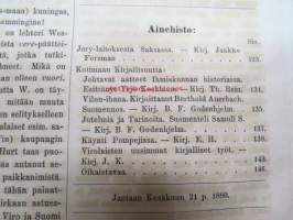 Kirjallinen kuukauslehti 1880 nr 6 kesäkuu, sis. mm. seur. artikkelit; Jury-laitoksesta Saksassa, Kotimaan kirjallisuutta - Johtavat aatteet ihmiskunnan