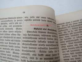 Kirjallinen kuukauslehti 1869 nr 3 maaliskuu, sis. mm. seur. artikkelit; Katsahdus entisiin ja nykyisiin oloihin Kuolajärvellä (Kuolajärvi), Uuden Suomalaisen