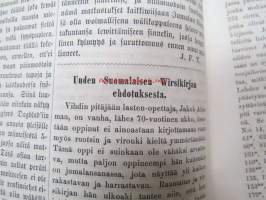 Kirjallinen kuukauslehti 1869 nr 3 maaliskuu, sis. mm. seur. artikkelit; Katsahdus entisiin ja nykyisiin oloihin Kuolajärvellä (Kuolajärvi), Uuden Suomalaisen