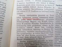 Kirjallinen kuukauslehti 1869 nr 3 maaliskuu, sis. mm. seur. artikkelit; Katsahdus entisiin ja nykyisiin oloihin Kuolajärvellä (Kuolajärvi), Uuden Suomalaisen