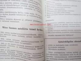 Suomen Autoliiton traktorinajajien ajotaitokoe 1968 - Kilpailusäännöt ja ajotaitoradan esimerkki