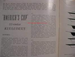 Purje ja Moottori 1962 / 11 - Suomen Purjehtijaliiton ja Suomen moottoriveneliiton äänenkannattaja sis mm,&quot;Americas Cup&quot; 111-vuotias kuuluisuus.Kuulumisia