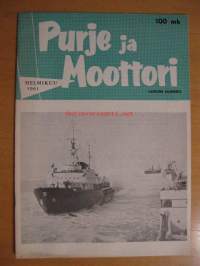 Purje ja Moottori 1961 / 2 - Suomen Purjehtijaliiton ja Suomen moottoriveneliiton äänenkannattaja (Lahden numero)sis mm,Kansikuva,jäänsärkijä